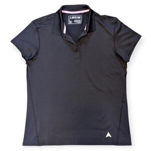 Artic Cool Women's Performance Cooling Short Sleeve Black Polo Top Large